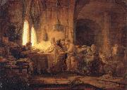 REMBRANDT Harmenszoon van Rijn The Parable of the Labourers in the Vineyard Germany oil painting artist